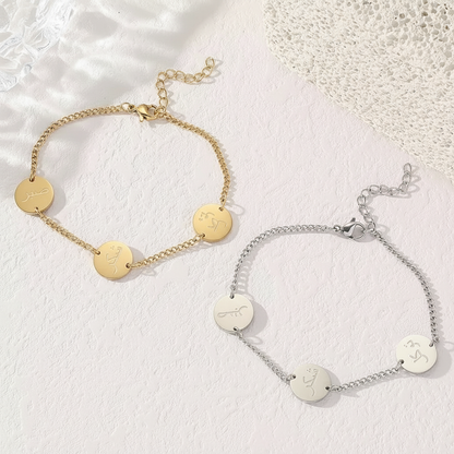 Armband : Geduld, Dankbarkeit und Vertrauen in Allah 